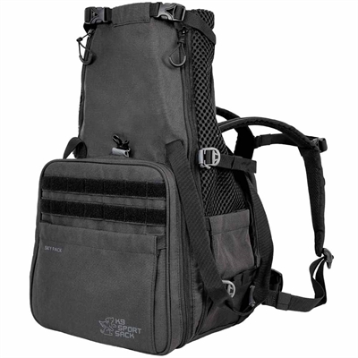 K9 Sportsack Sky Pack Ryggsäck och Transportväska 2-i-1 Svart